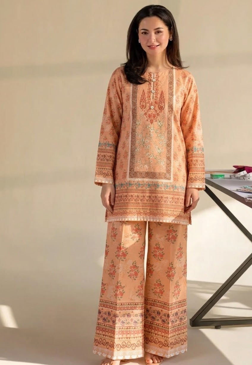Printed 2 Pcs Co-Ord Set EX-027