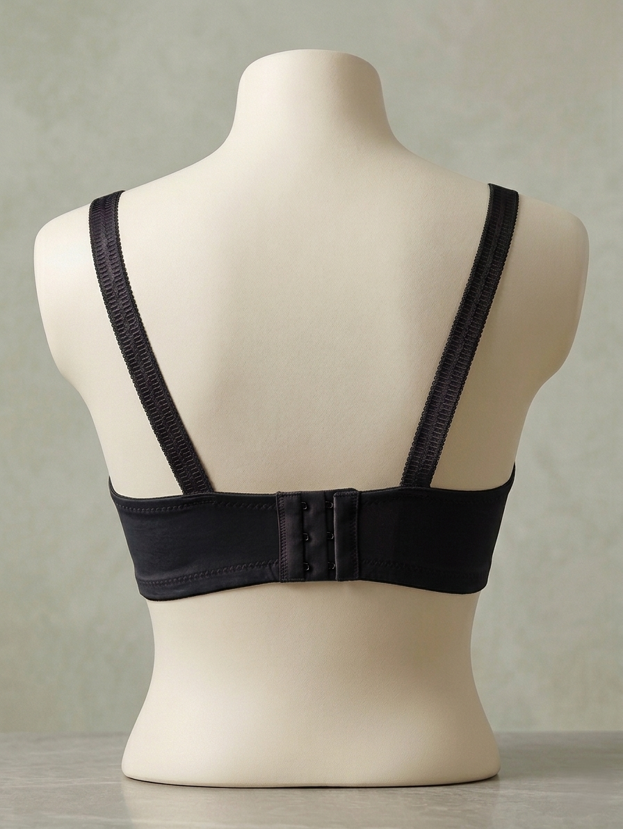 Geometric Textured Full-Coverage Bra C104