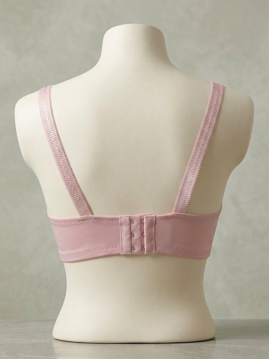 Geometric Textured Full-Coverage Bra C102