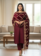 Velvet shawl - Marhun 116