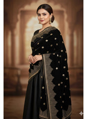 Velvet shawls - Black 121