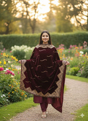 velvet shawl - marhun 122