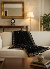 Velvet shawl - Black 119