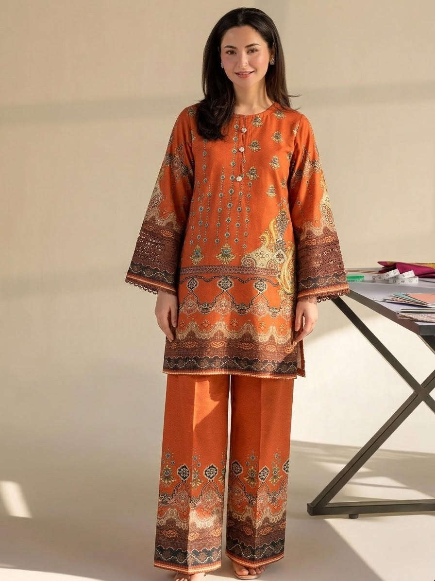 Printed 2 Pcs Co-Ord Set EX-022