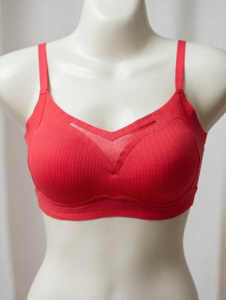 Seamless Strech Bra - Free Size Comfort Fit (Red)