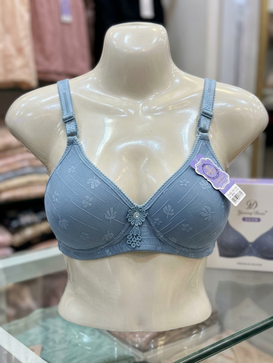 Embossed Full-Coverage Bra C105