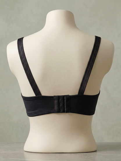 Geometric Textured Full-Coverage Bra C104