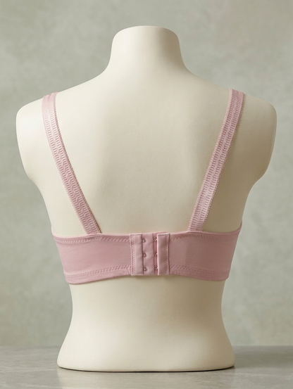 Geometric Textured Full-Coverage Bra C102