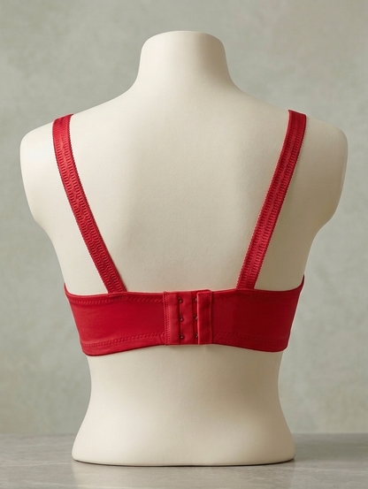 Geometric Textured Full-Coverage Bra C101