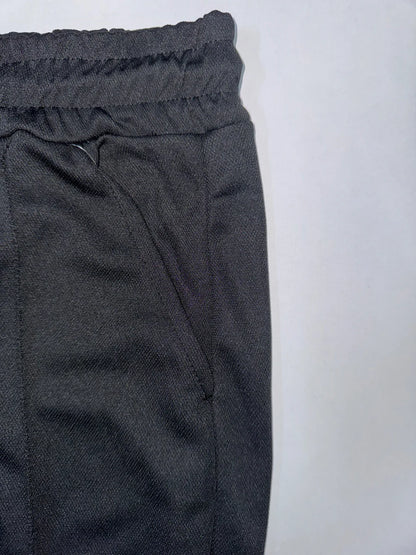 STRAIGHT FIT STRIPE TROUSER-BLACK