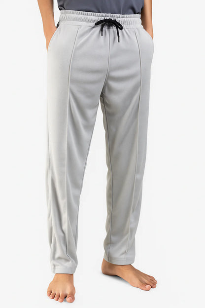 STRAIGHT FIT STRIPE TROUSER-GREY
