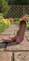 Leather khussa- red