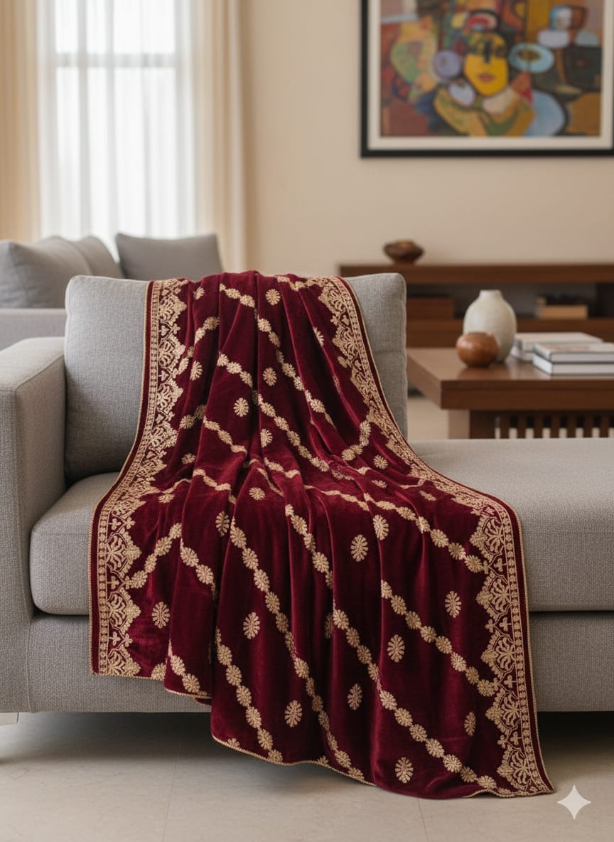 Velvet shawl - Marhun 116
