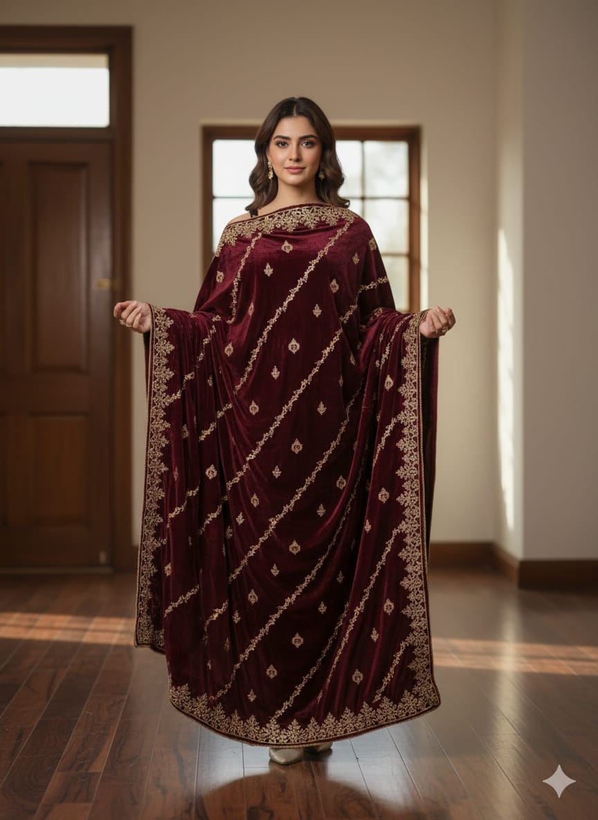 Velvet Shawl - Marhun 115