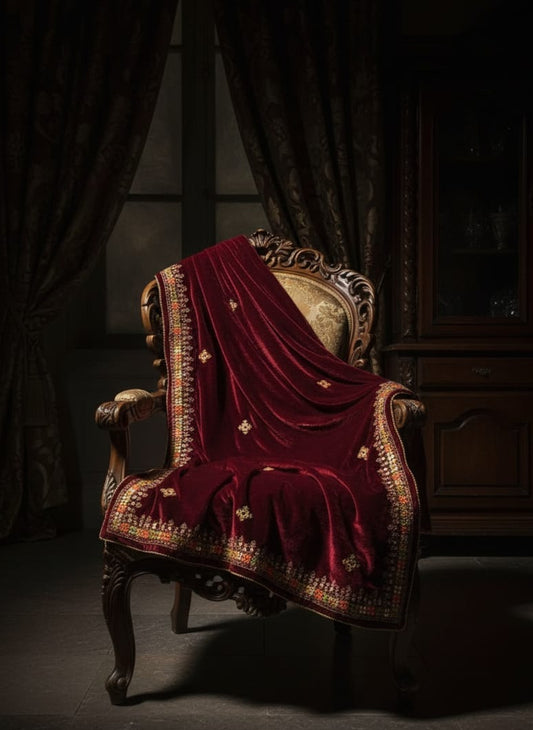 Velvet shawl - Marhun 117