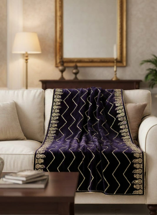 Velvet shawls - Deep Purple 120