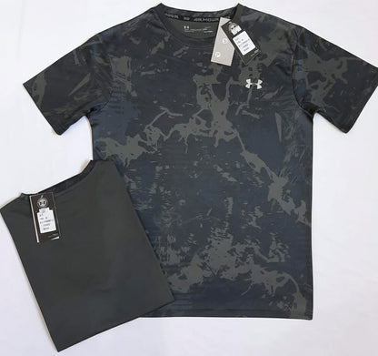Under Armour Men's Dri-Fit Sports T-Shirt Grey Graphic
