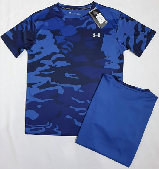 Under Armour Men's Dri-Fit Sports T-Shirt Blue Graphic