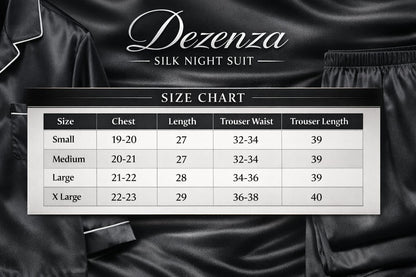 Premium Silk Night Suit - Purple