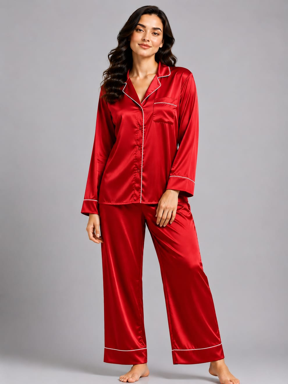 Premium Silk Night Suit