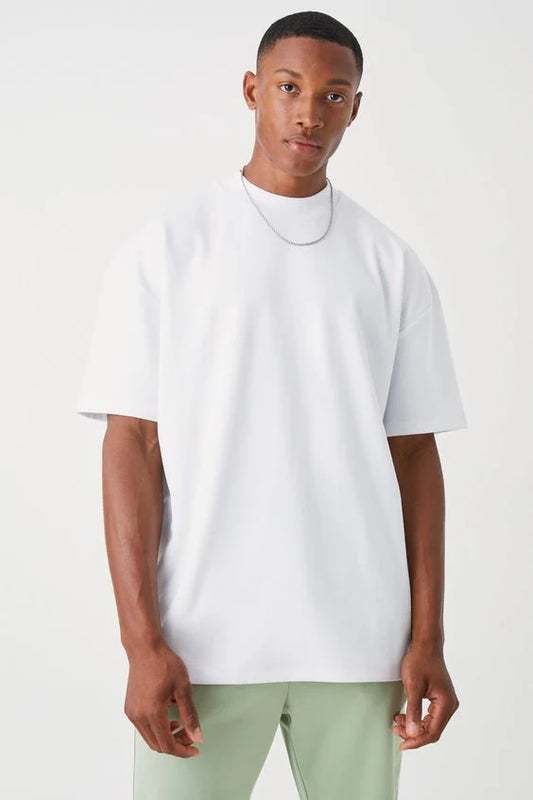 Drop Shoulder Tee For Men - White