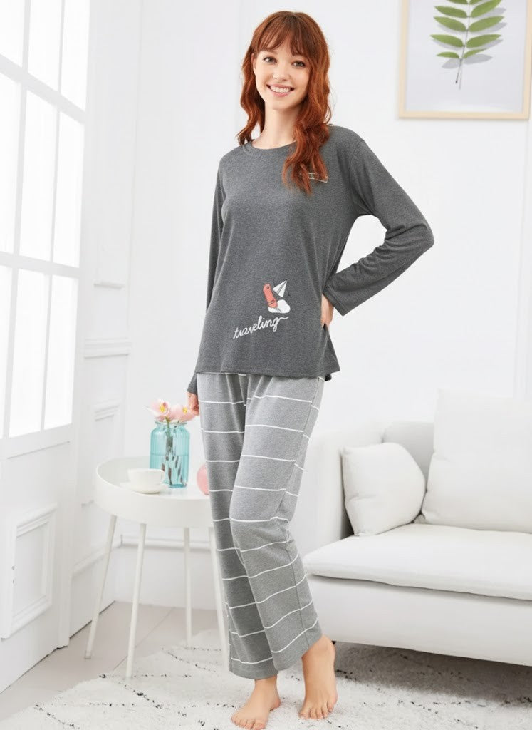 Traveling Printed Night Suit