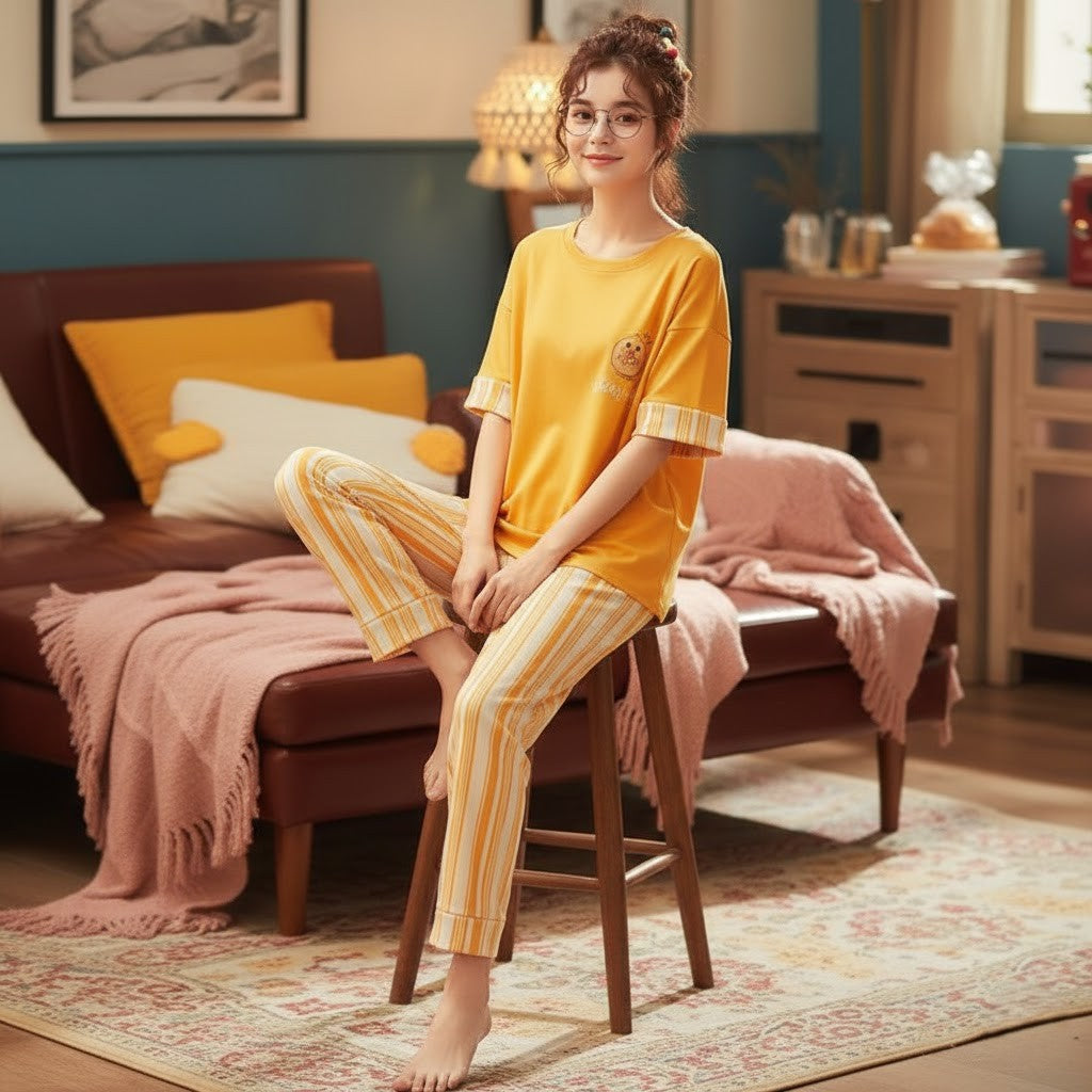 Earth Day Printed Night Suit